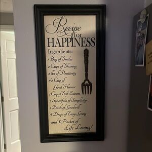 Recipe for Happiness Wall Art